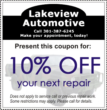 Lakeview Automotive Coupon - Internet Only